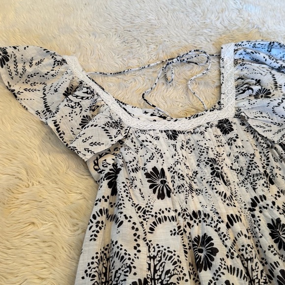 NWT Anthropologie Maeve Flutter-Sleeve Babydoll Mini Dress - Size Medium - Picture 4 of 5